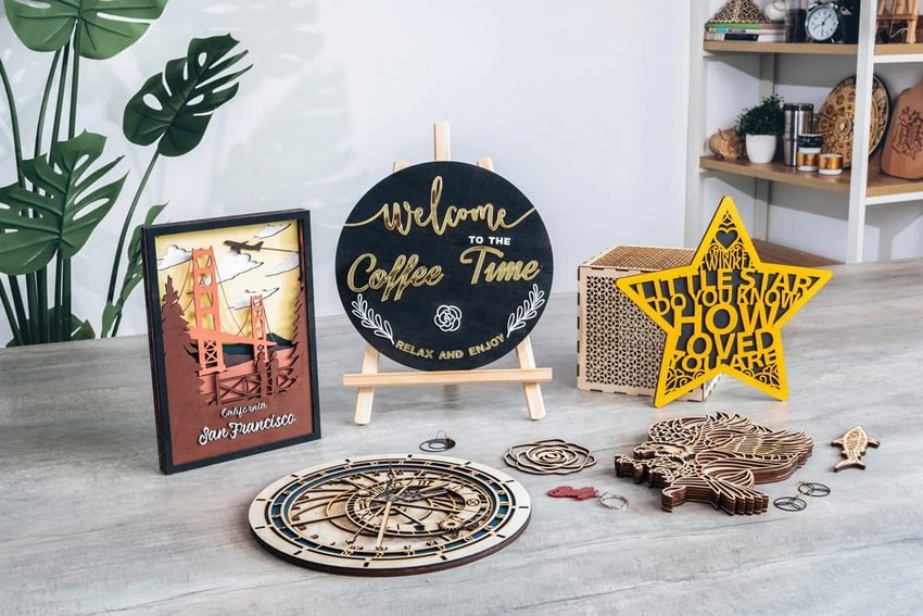 Laser cut objects