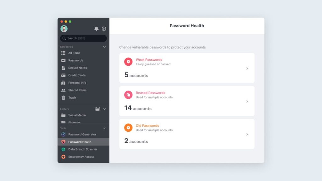 NordPass checking-vulnerable-passwords-